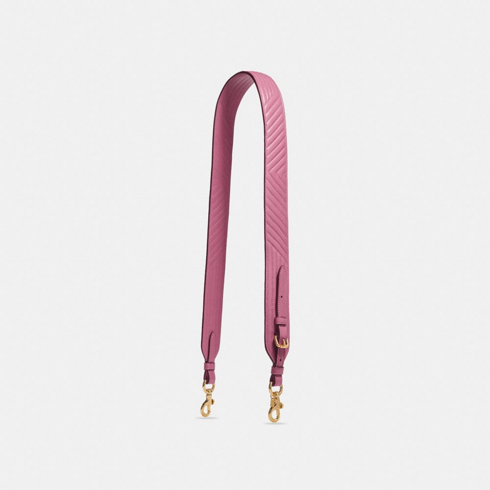 COACH STRAP WITH QUILTING - ROSE/LIGHT GOLD - 31768