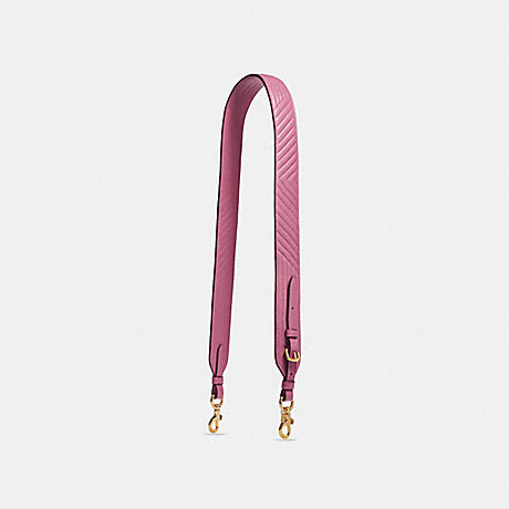 COACH STRAP WITH QUILTING - ROSE/LIGHT GOLD - 31768