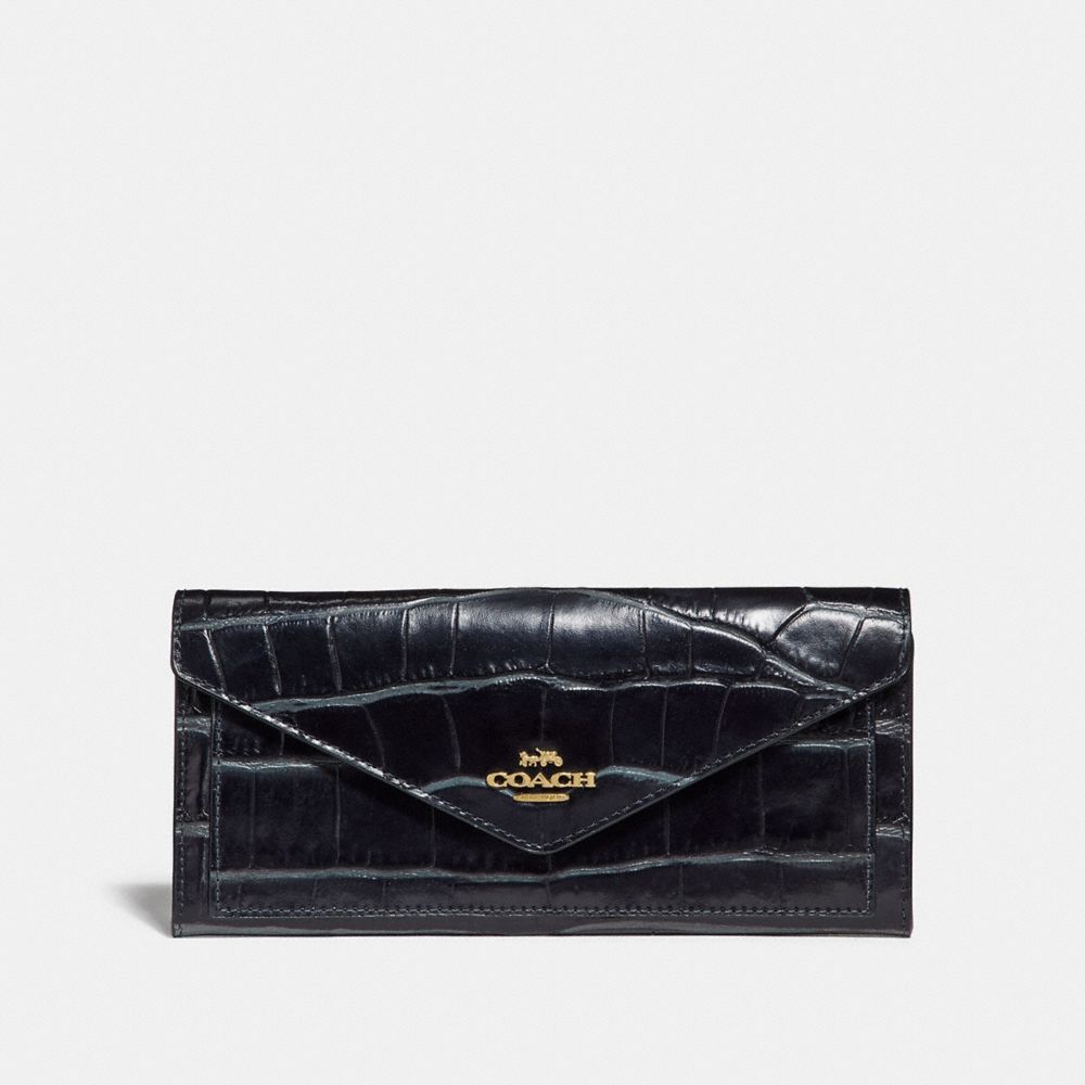 COACH 31857 - SOFT WALLET LI/MIDNIGHT NAVY