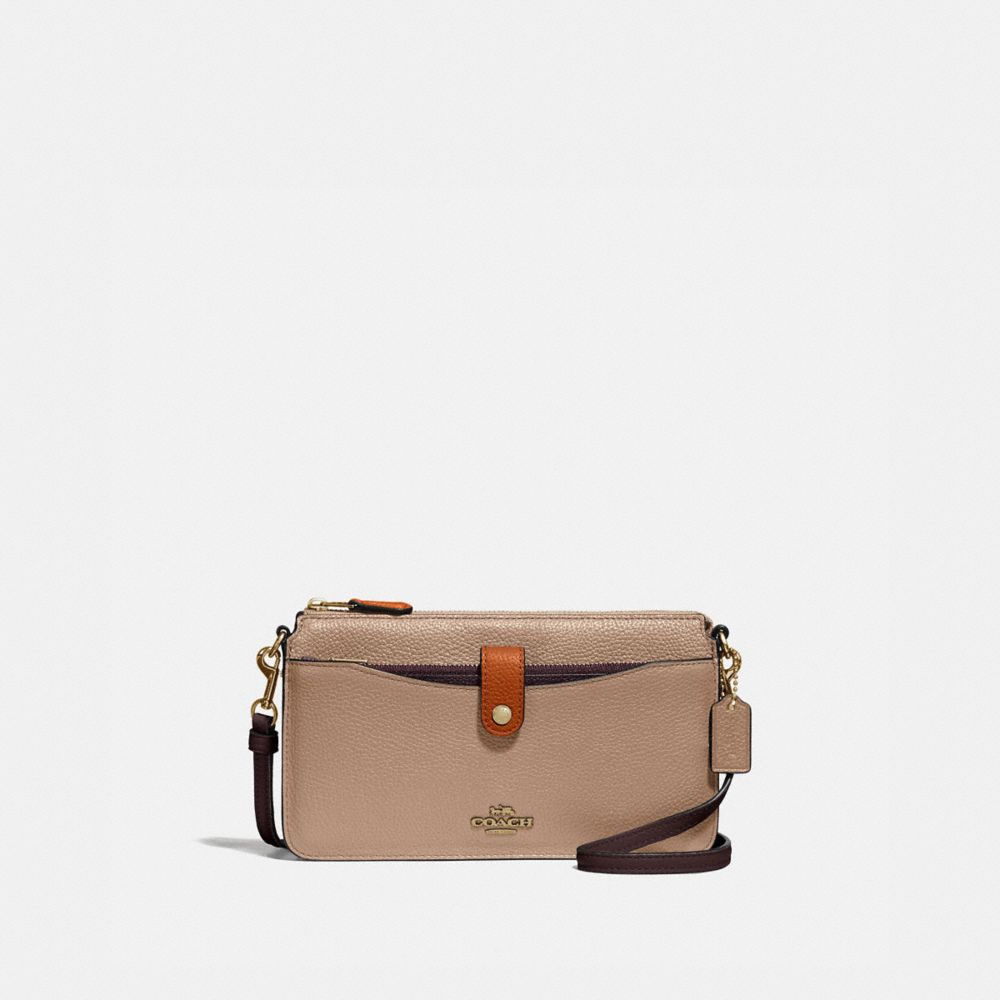 COACH 31864 NOA POP-UP MESSENGER IN COLORBLOCK B4/TAUPE GINGER MULTI