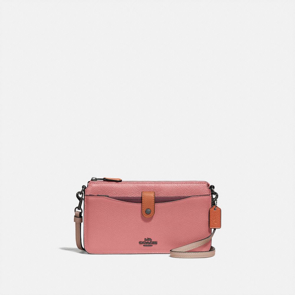 COACH 31864 - Noa Pop Up Messenger In Colorblock PEWTER/VINTAGE PINK MULTI