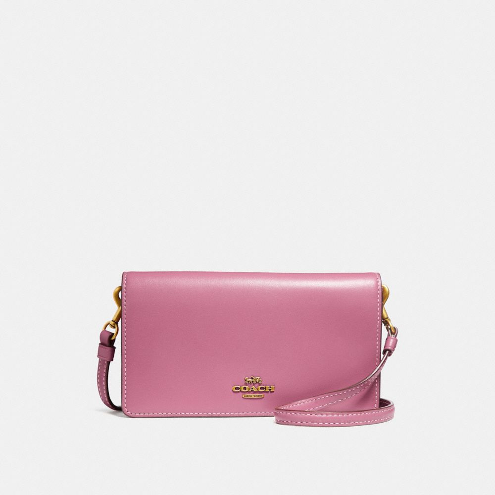 SLIM PHONE CROSSBODY - ROSE/BRASS - COACH 31867