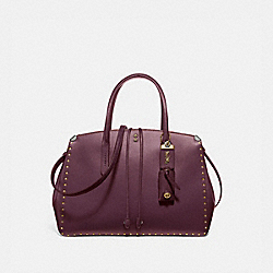 COOPER CARRYALL WITH RIVETS - OXBLOOD/BRASS - COACH 31932