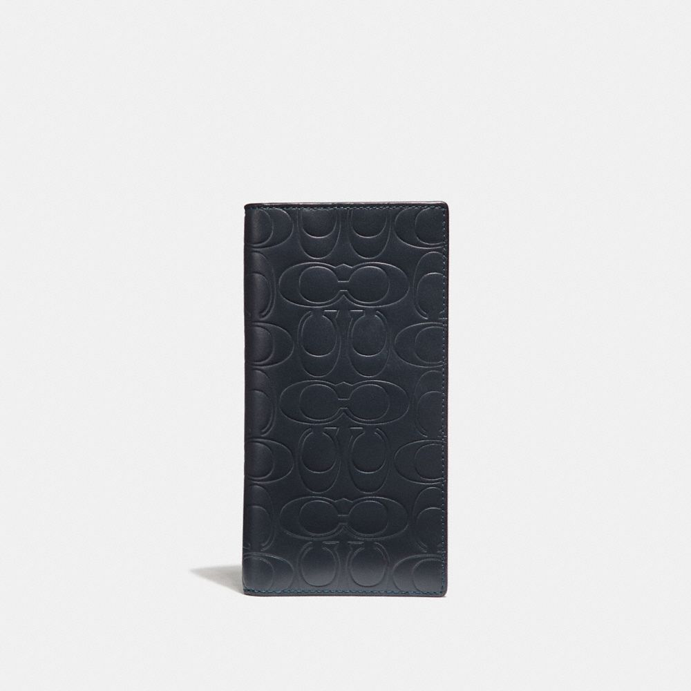 Breast Pocket Wallet In Signature Leather - MIDNIGHT - COACH 32034