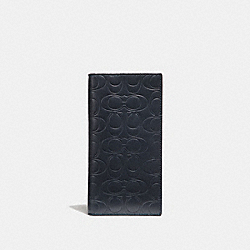 COACH 32034 Breast Pocket Wallet In Signature Leather MIDNIGHT