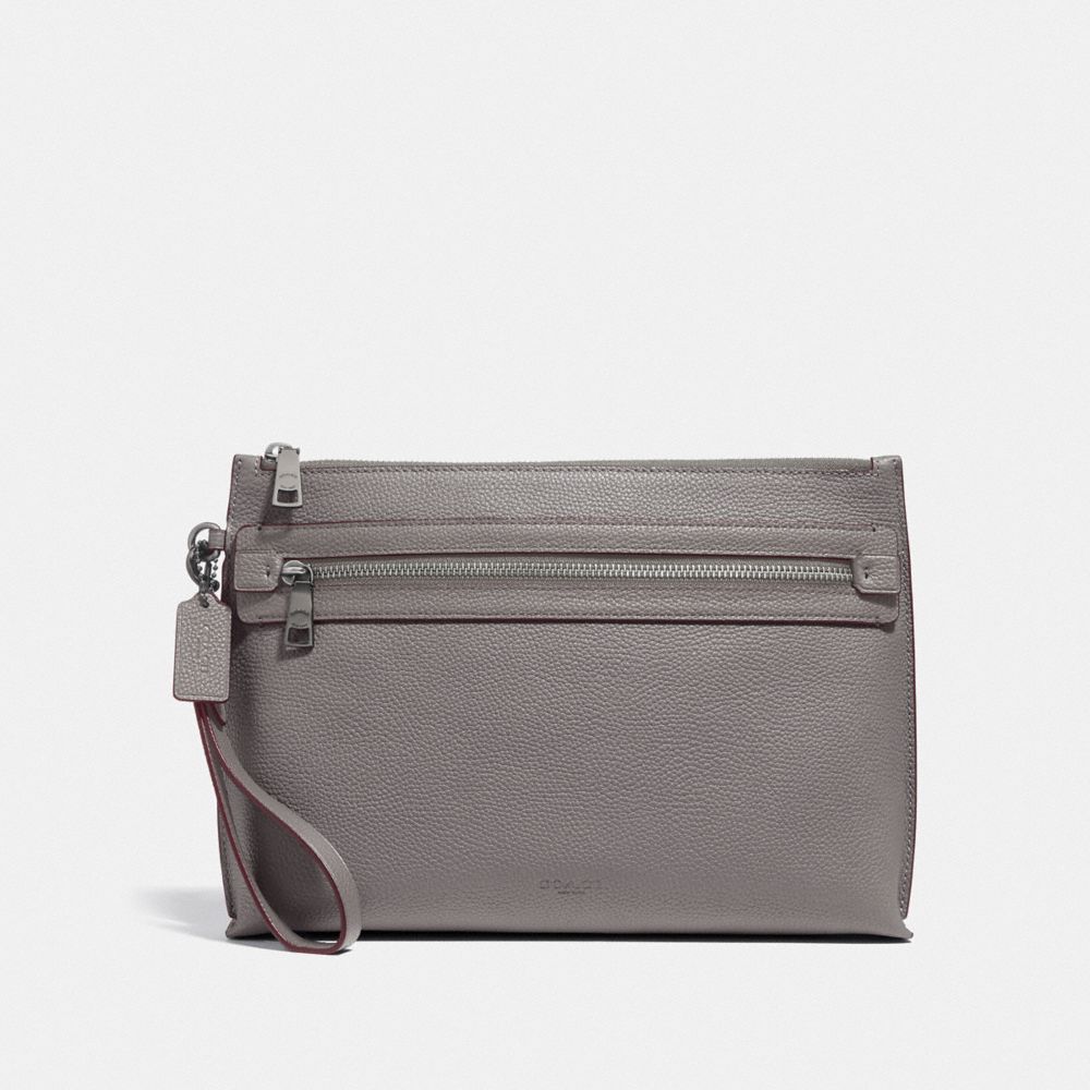 COACH 32175 Academy Pouch HEATHER GREY