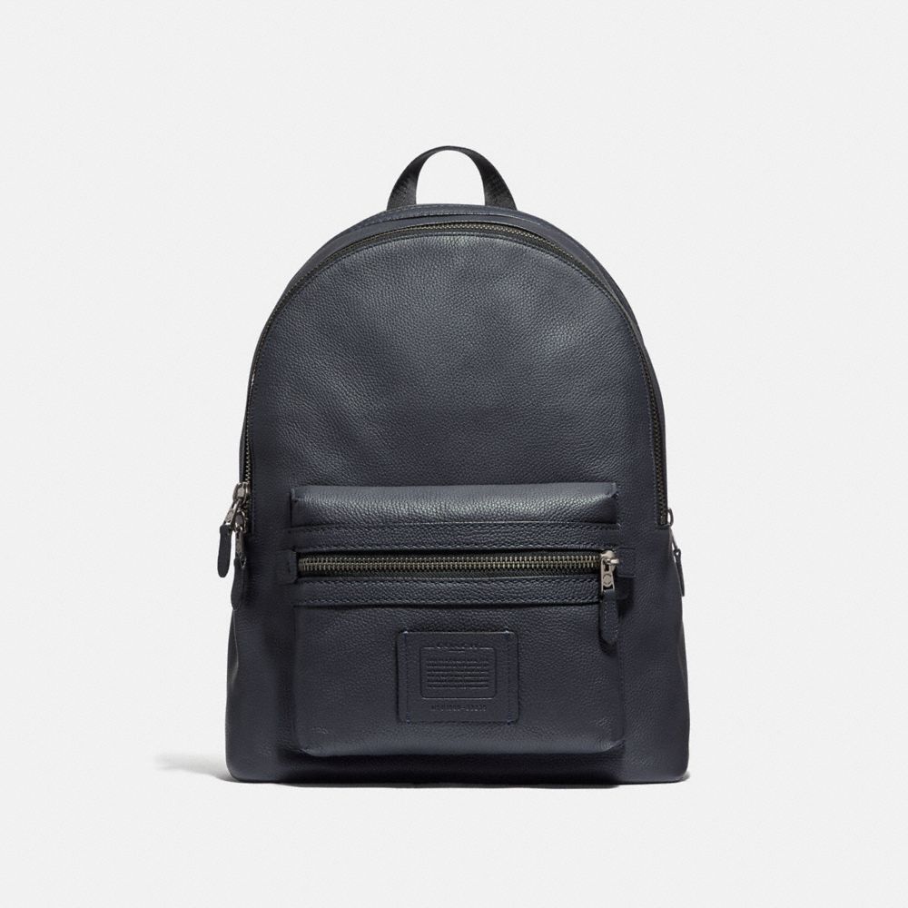 COACH 32235 ACADEMY BACKPACK MIDNIGHT-NAVY/BLACK-COPPER-FINISH
