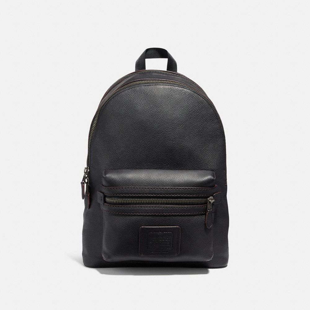 COACH 32235 ACADEMY BACKPACK BLACK/BLACK COPPER FINISH