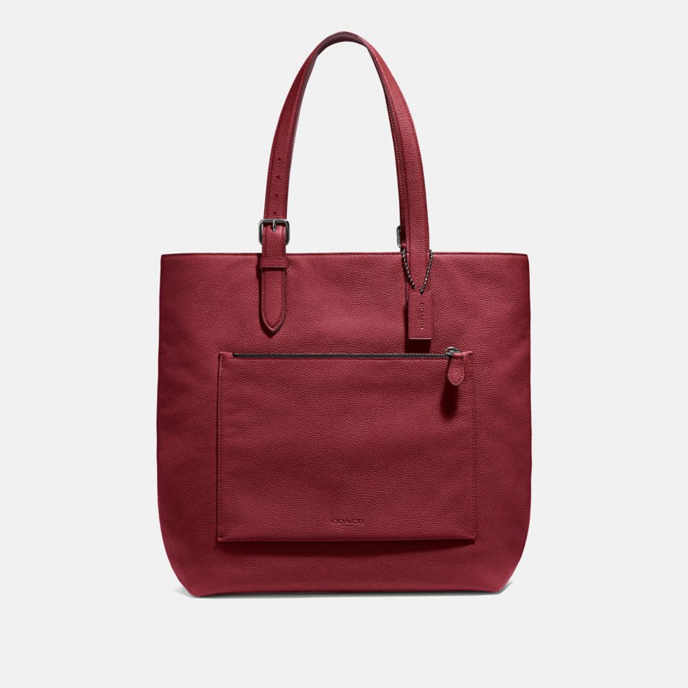 Metropolitan Soft Tote - 32248 - RED CURRANT/BLACK ANTIQUE NICKEL