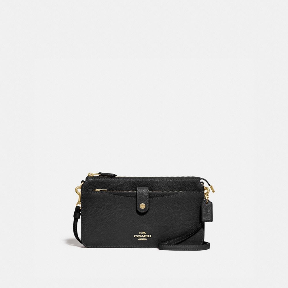 Noa Pop Up Messenger - LIGHT GOLD/BLACK - COACH 32320