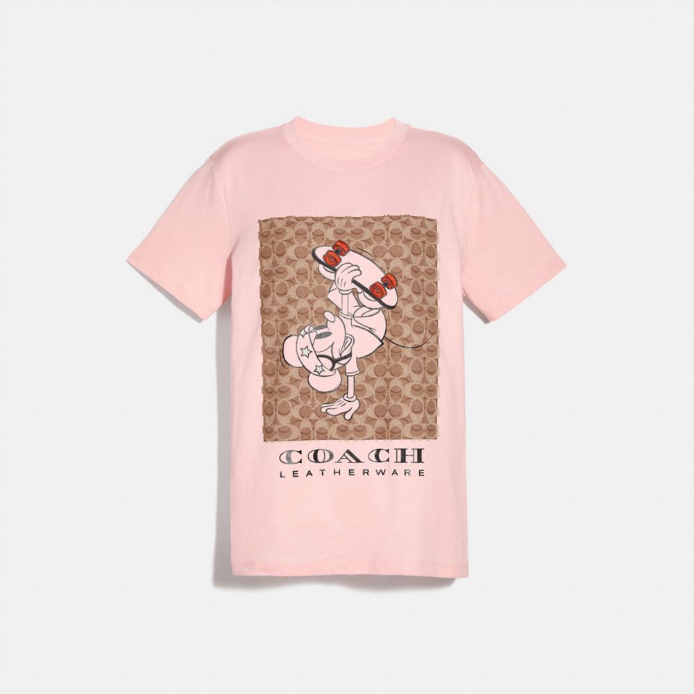 公式 Coach コーチ Disney X Coach ベースボール ミッキーマウス シグネチャー Tシャツ