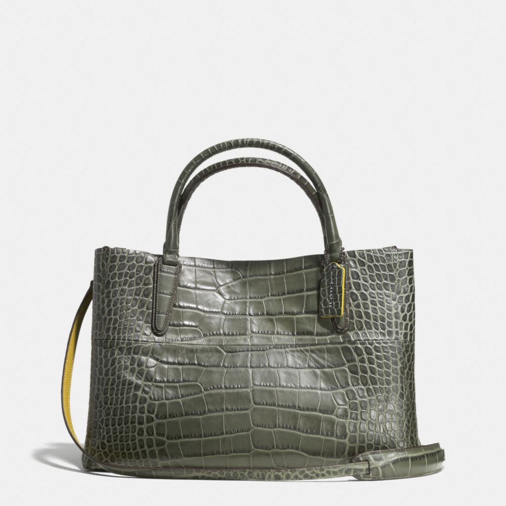 coach croc embossed bag