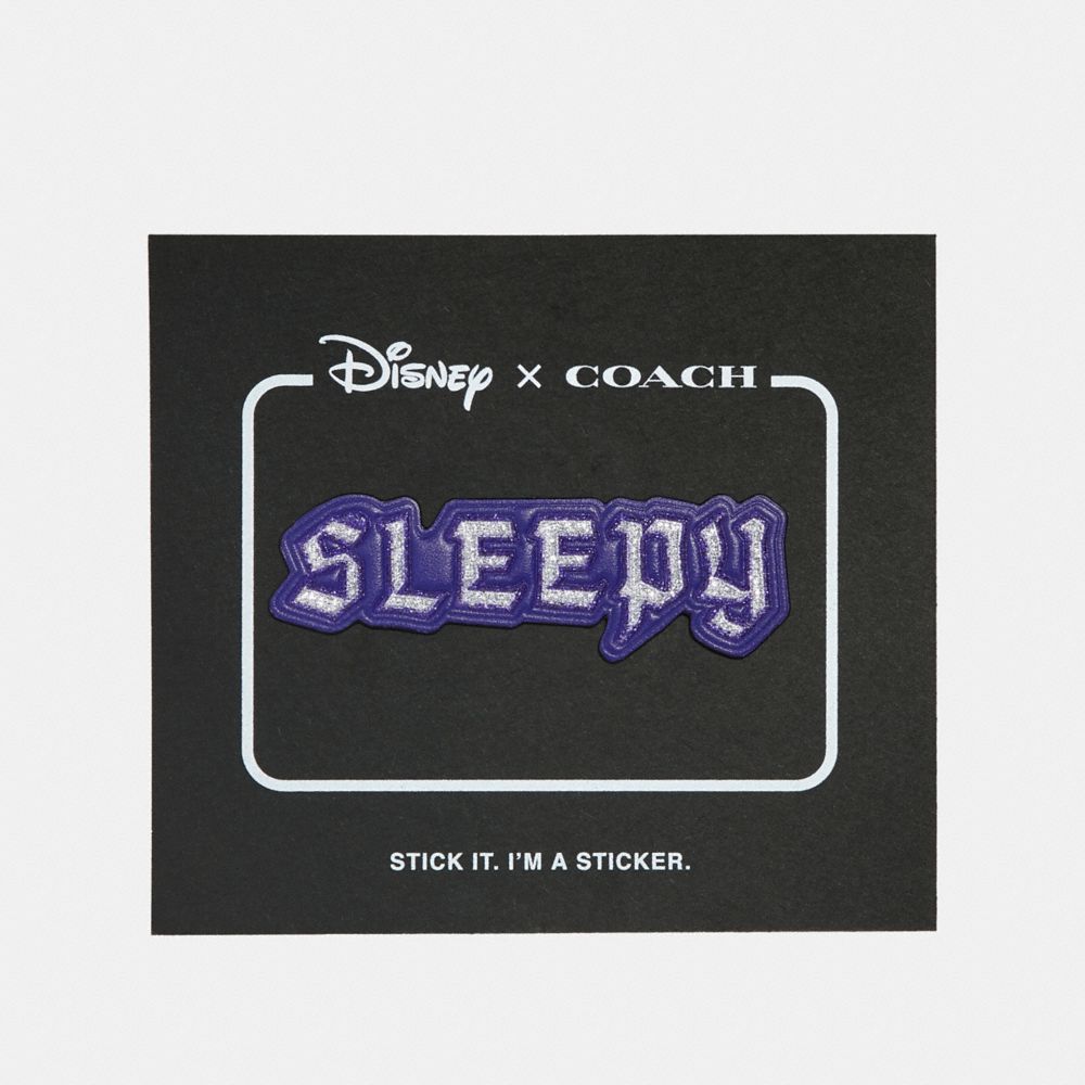 DISNEY X COACH SLEEPY STICKER - PURPLE MULTI - COACH 32516