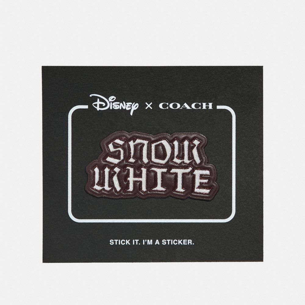 DISNEY X COACH SNOW WHITE STICKER - 32526 - OXBLOOD/MULTI