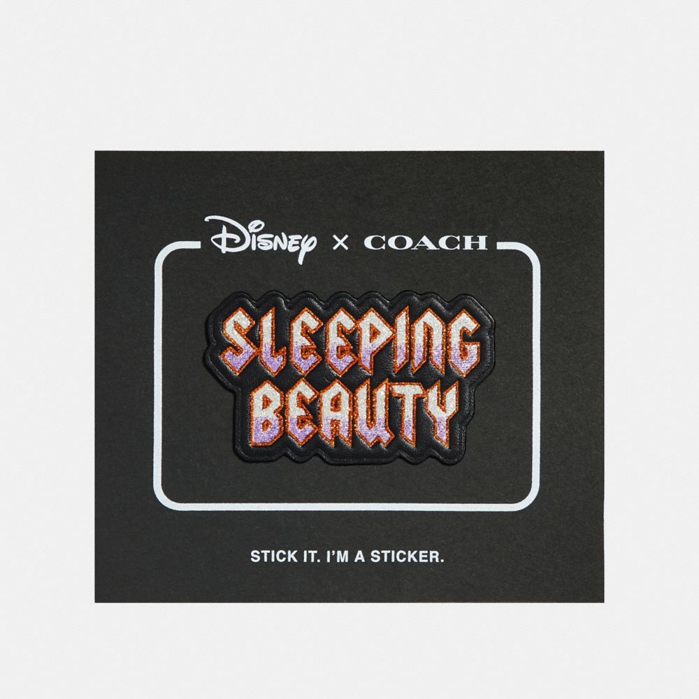 DISNEY X COACH SLEEPING BEAUTY STICKER - 32528 - BLACK MULTI