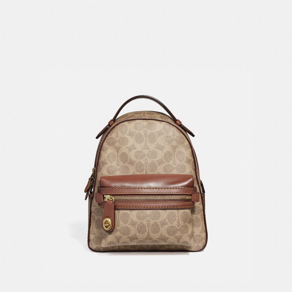 公式 Coach コーチ オンライン限定 キャンパス バックパック 23 シグネチャー キャンバス 全てのレディースバッグ