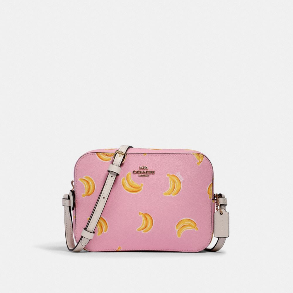 MINI CAMERA BAG WITH BANANA PRINT - IM/PINK LEMONADE MULTI - COACH 3275