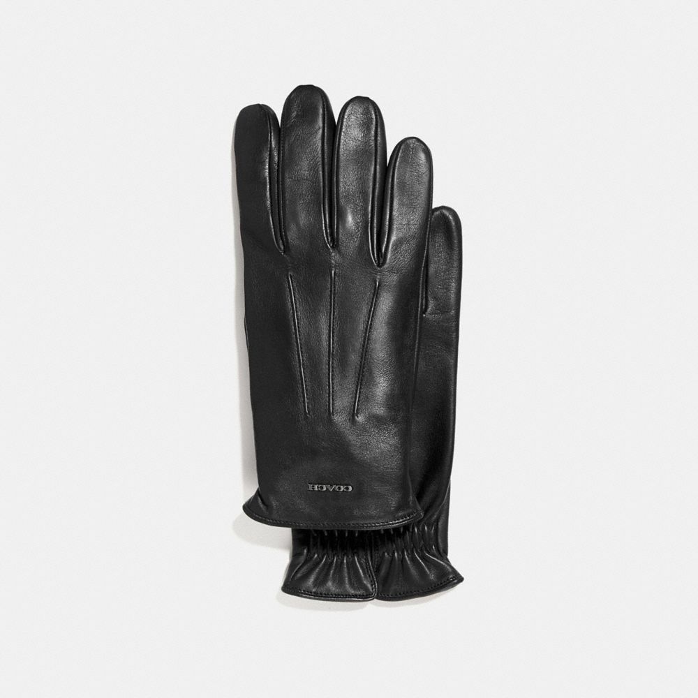 COACH 33083 Tech Napa Gloves Mahogany brown