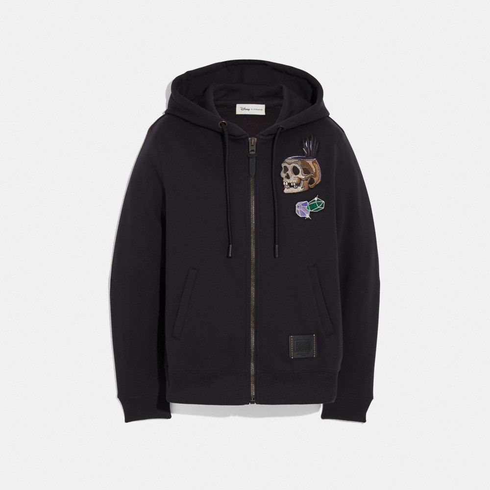 DISNEY X COACH HAPPY HOODIE - 33207 - DARK SHADOW