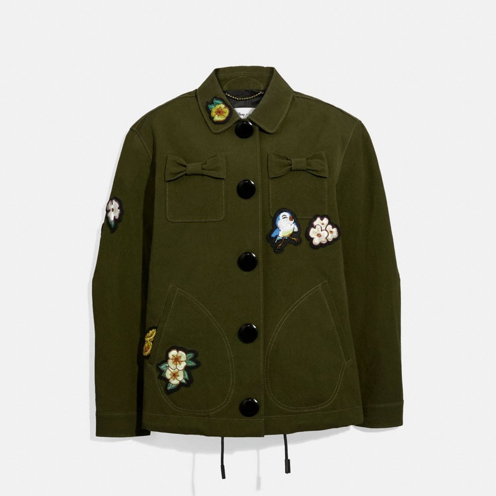 DISNEY X COACH COACH'S JACKET - KHAKI GREEN - COACH 33270