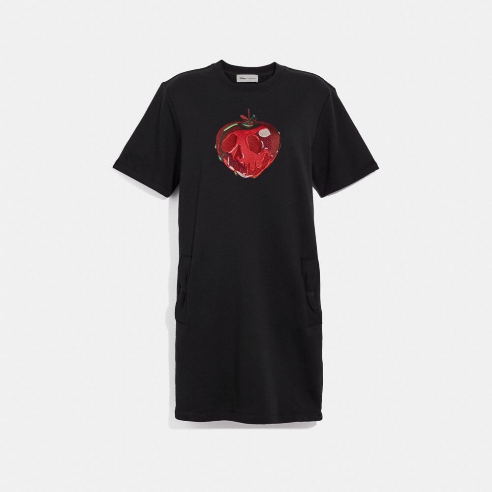 COACH 33347 - DISNEY X COACH POISON APPLE T-SHIRT DRESS BLACK