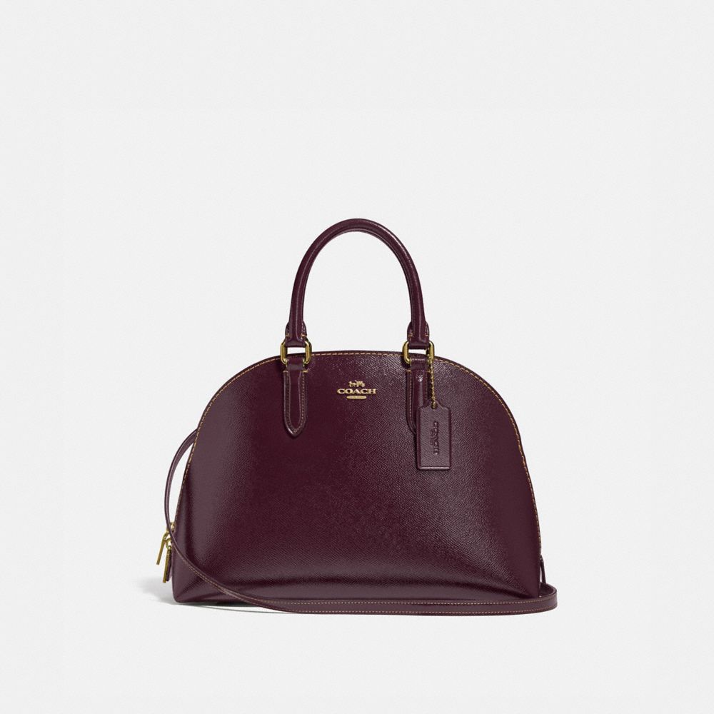 QUINN SATCHEL - LI/OXBLOOD - COACH 33404