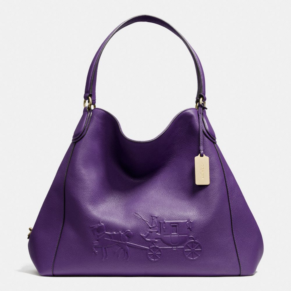 purple coach purse and wallet