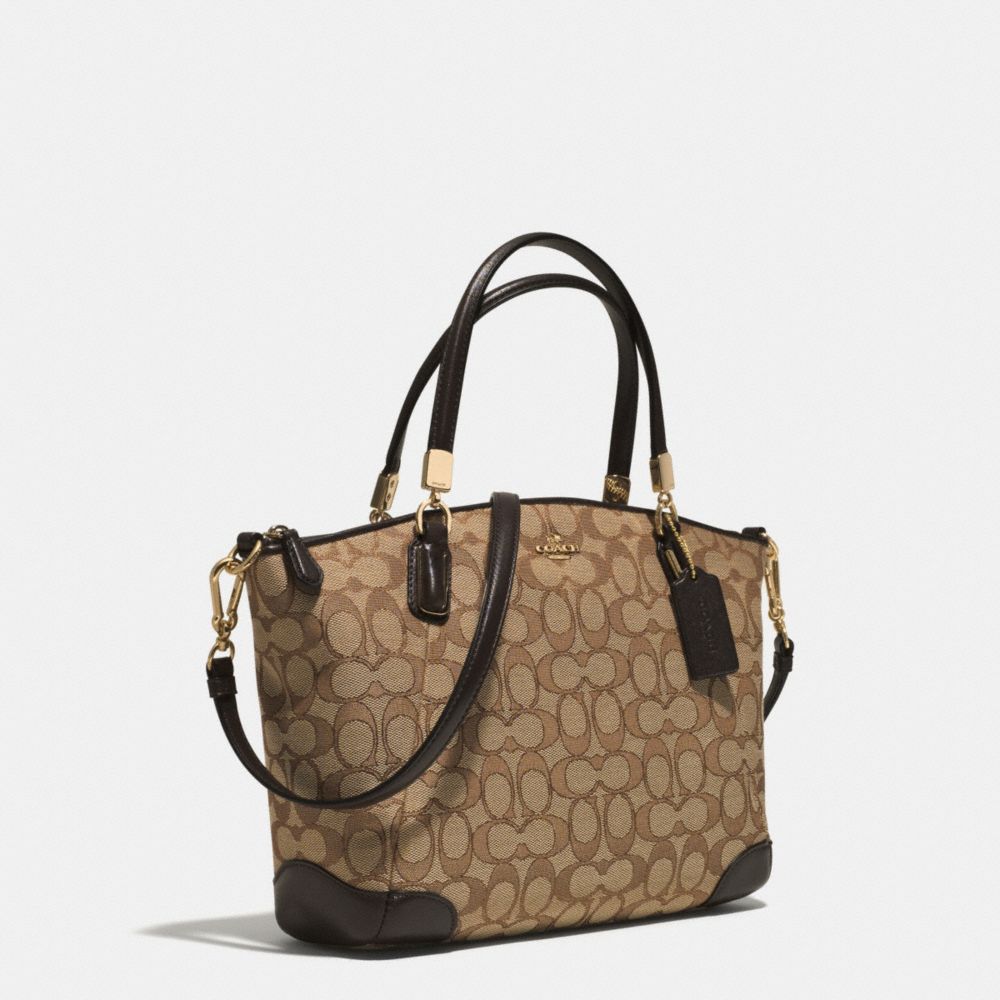 coach edie shoulder bag 28 in signature jacquard