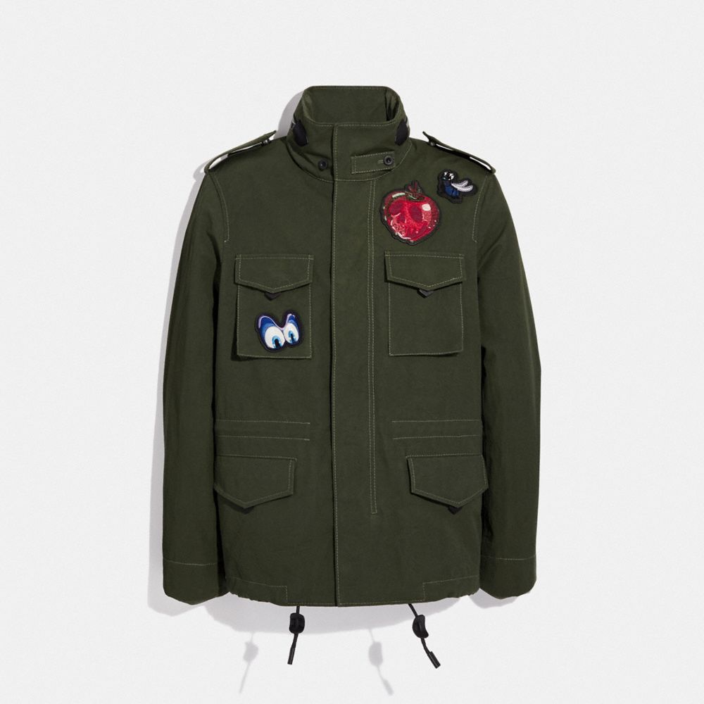 DISNEY X COACH SKULL M65 JACKET - 34200 - MILITARY