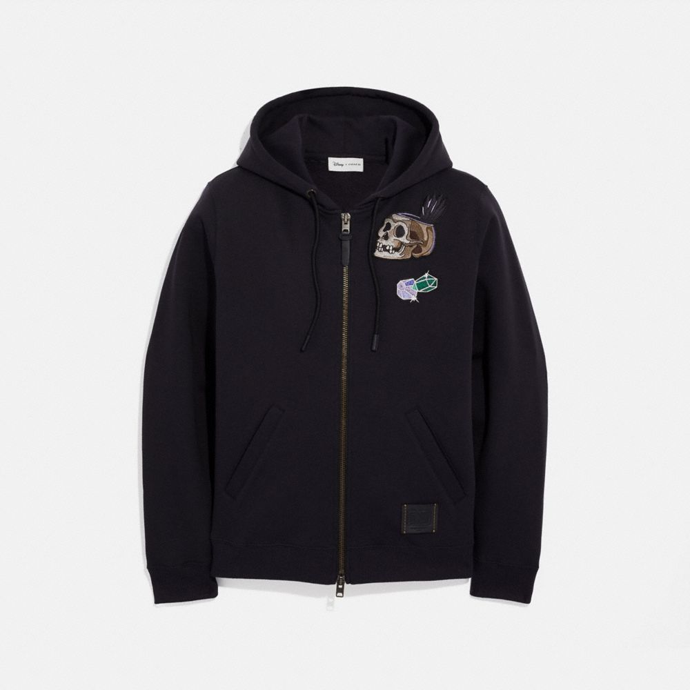 DISNEY X COACH HAPPY HOODIE - BLACK - COACH 34210