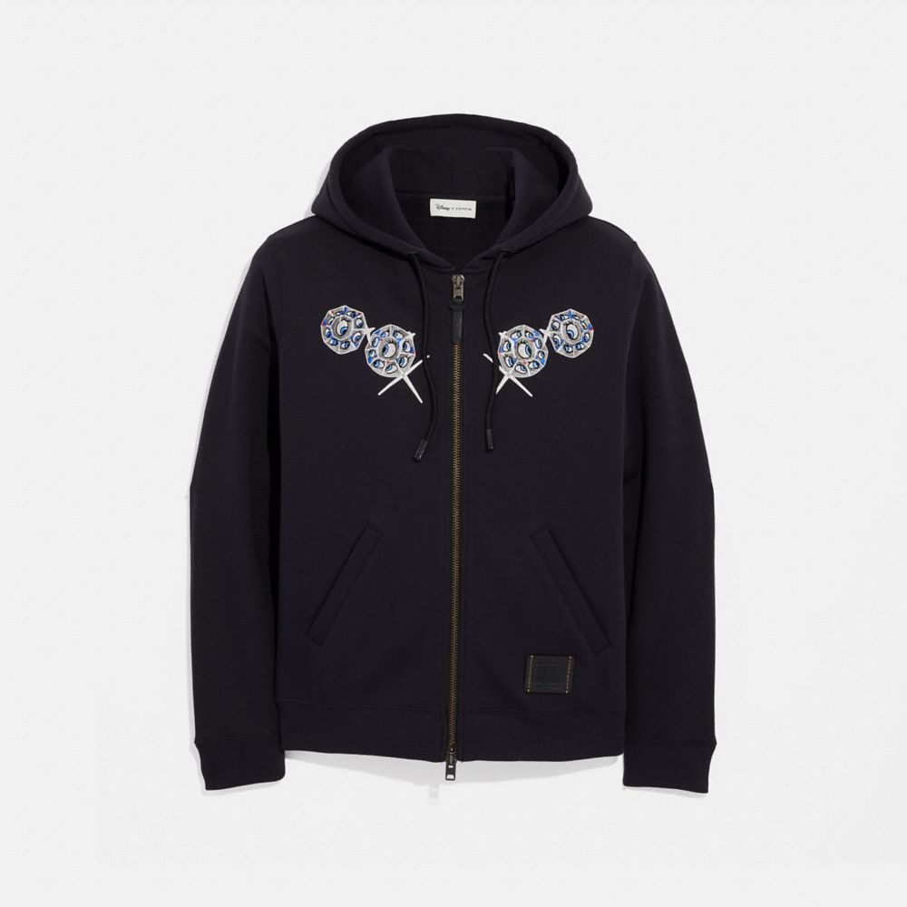 DISNEY X COACH BASHFUL HOODIE - BLACK - COACH 34220