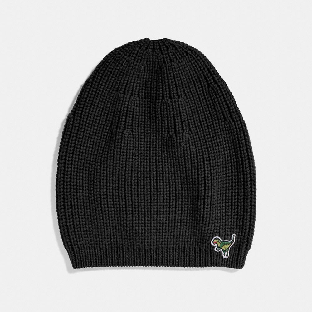 COACH 34258 KNIT REXY HAT BLACK