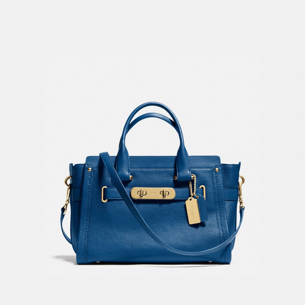 COACH 34408 Coach Swagger Carryall In Pebble Leather LI/DENIM