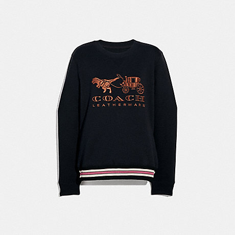 COACH Rexy And Carriage Sweatshirt - BLACK - 34649