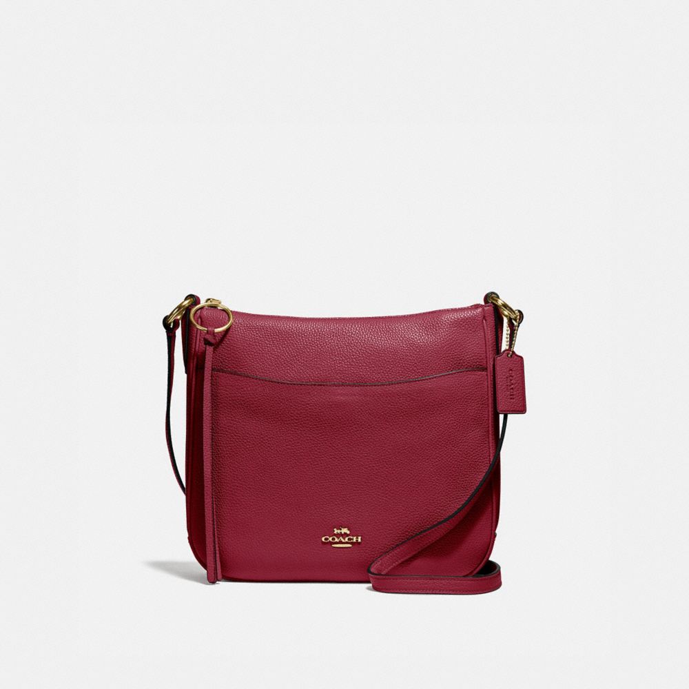 CHAISE CROSSBODY - 35543 - GOLD/DEEP RED