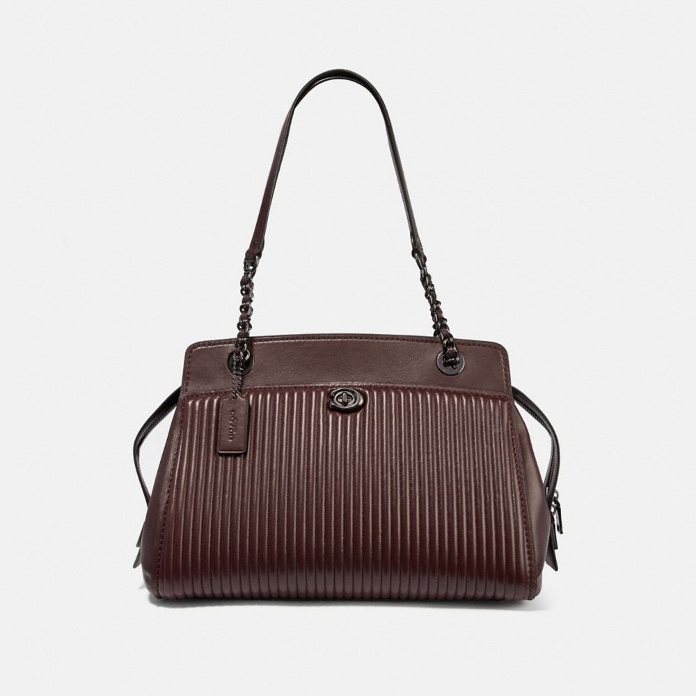 COACH 35576 - PARKER CARRYALL WITH QUILTING GM/OXBLOOD