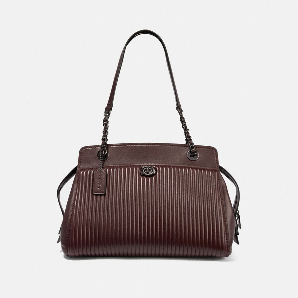 COACH 35576 PARKER CARRYALL WITH QUILTING GM/OXBLOOD