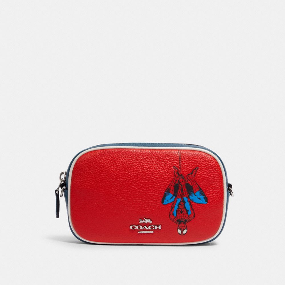 COACH â”‚ MARVEL CONVERTIBLE BELT BAG WITH SPIDER-MAN - SV/MIAMI RED MULTI - COACH 3563