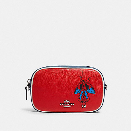 COACH COACH â”‚ MARVEL CONVERTIBLE BELT BAG WITH SPIDER-MAN - SV/MIAMI RED MULTI - 3563