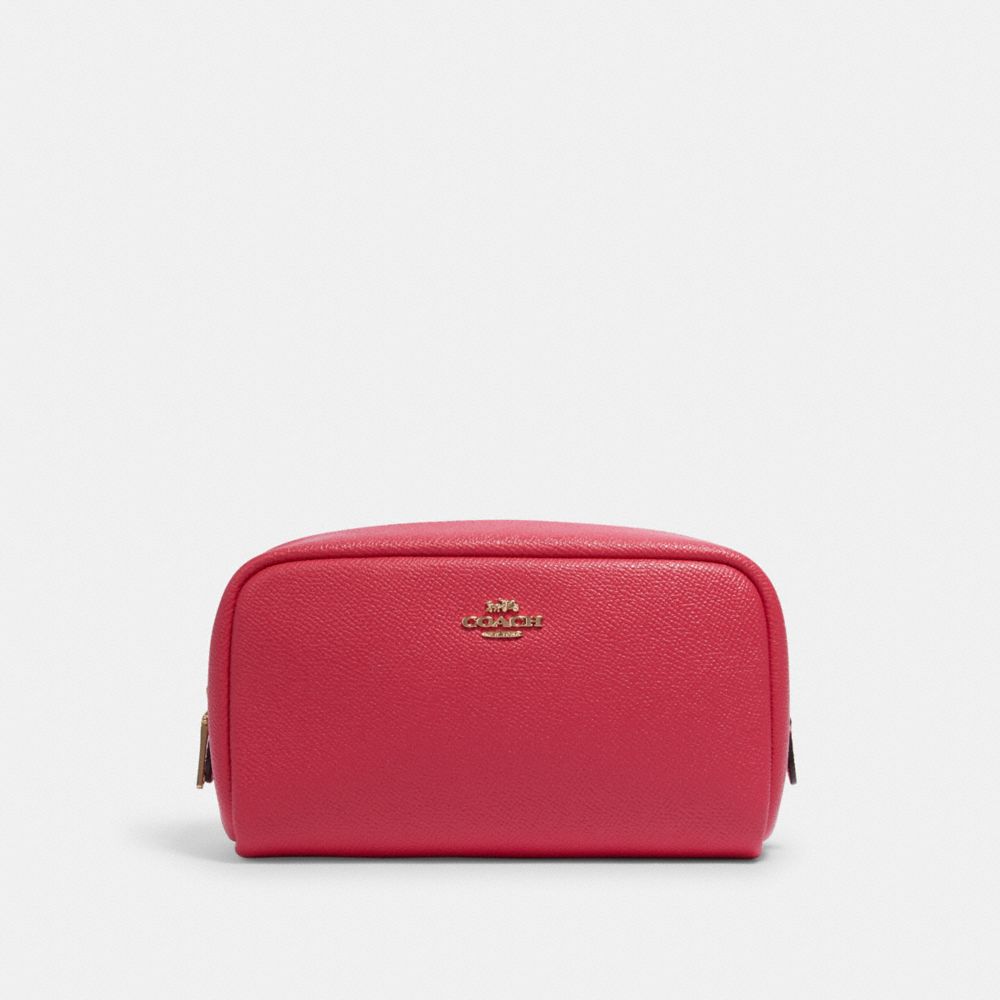 SMALL BOXY COSMETIC CASE - IM/ELECTRIC PINK - COACH 3590