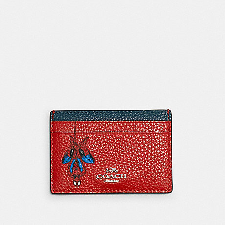 COACH COACH â”‚ MARVEL CARD CASE WITH SPIDER-MAN - SV/MIAMI RED MULTI - 3597