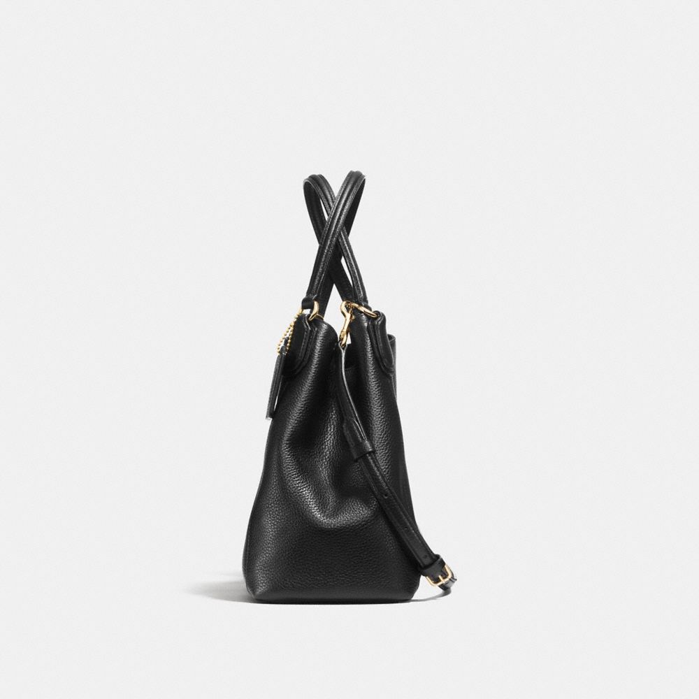 edie shoulder bag 28 in pebble leather