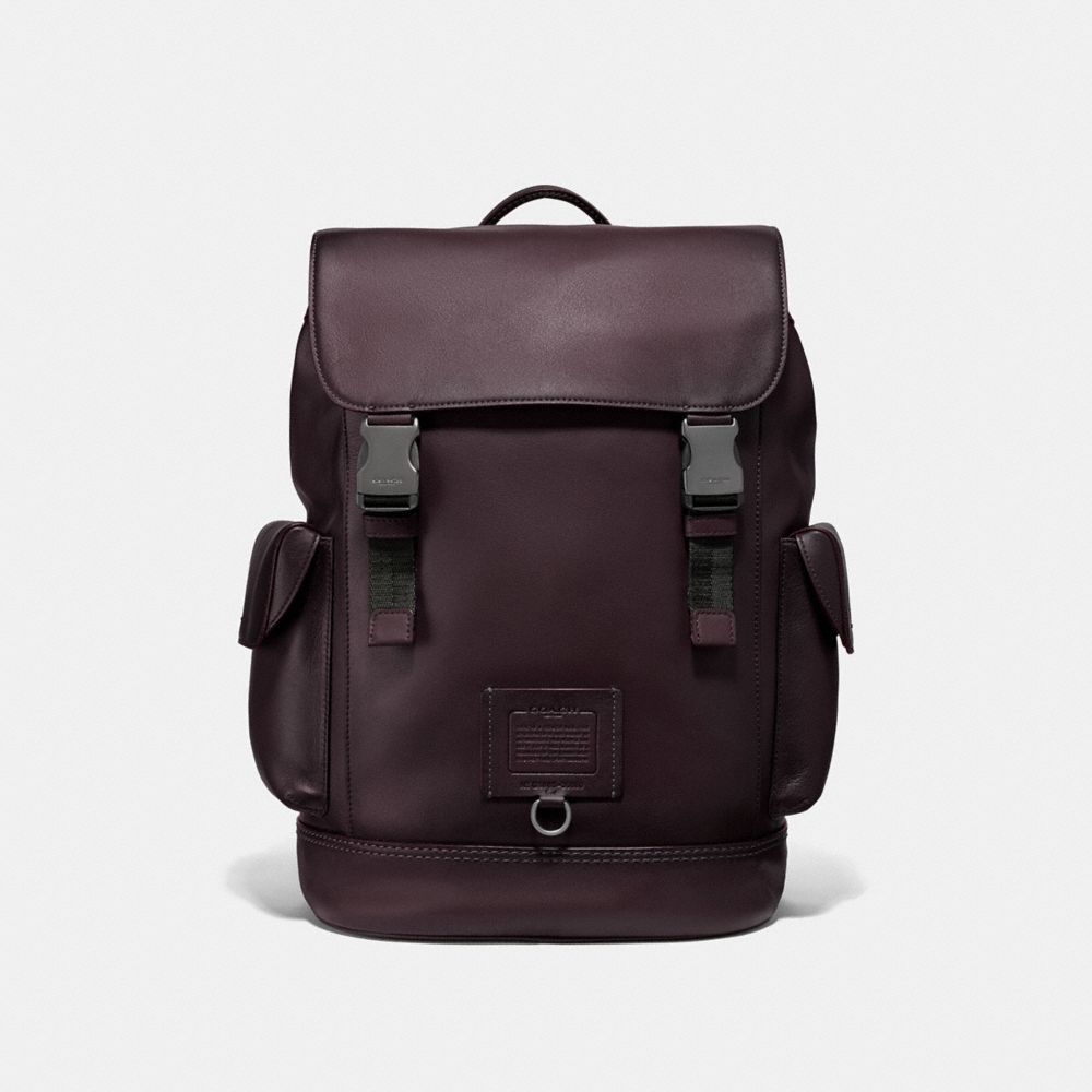 COACH 36080 Rivington Backpack BLACK-COPPER/OXBLOOD