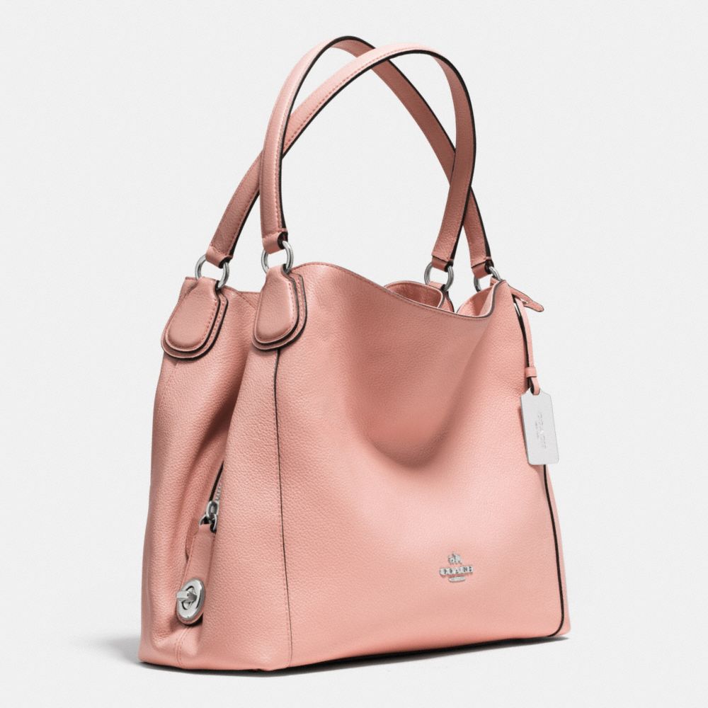 coach edie pebbled leather shoulder bag