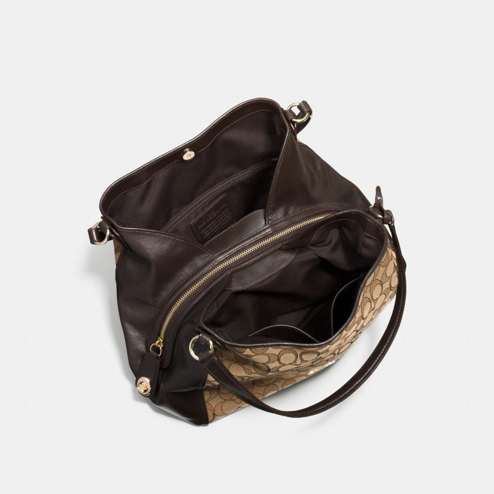 edie shoulder bag 31 in signature jacquard