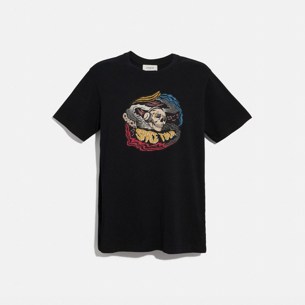 COACH 36724 SPACE TOUR BAND T-SHIRT BLACK