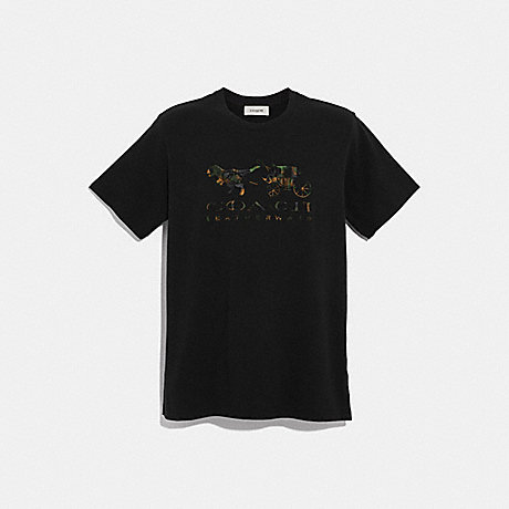 COACH 36729 REXY AND CARRIAGE T-SHIRT BLACK