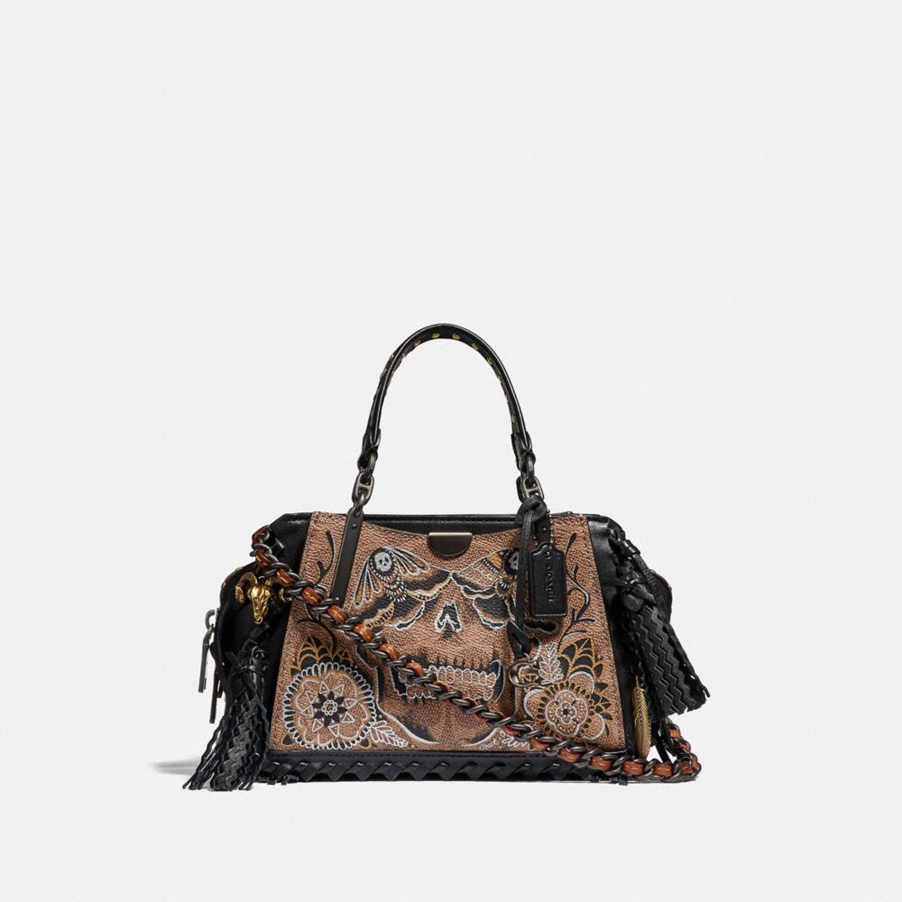 DREAMER 21 IN SIGNATURE CANVAS WITH TATTOO - BP/TAN BLACK - COACH 36840