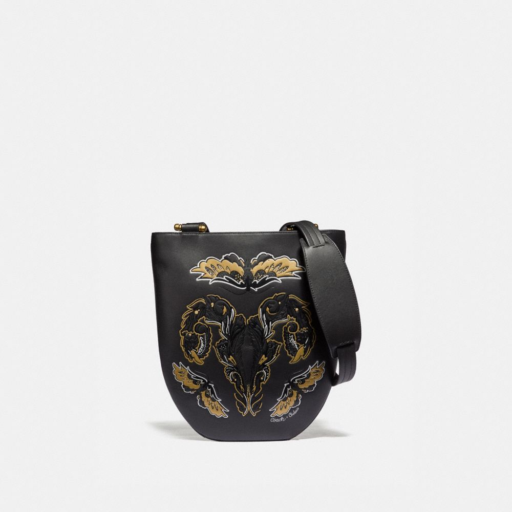 SLING BAG WITH TATTOO - BLACK/BRASS - COACH 36851