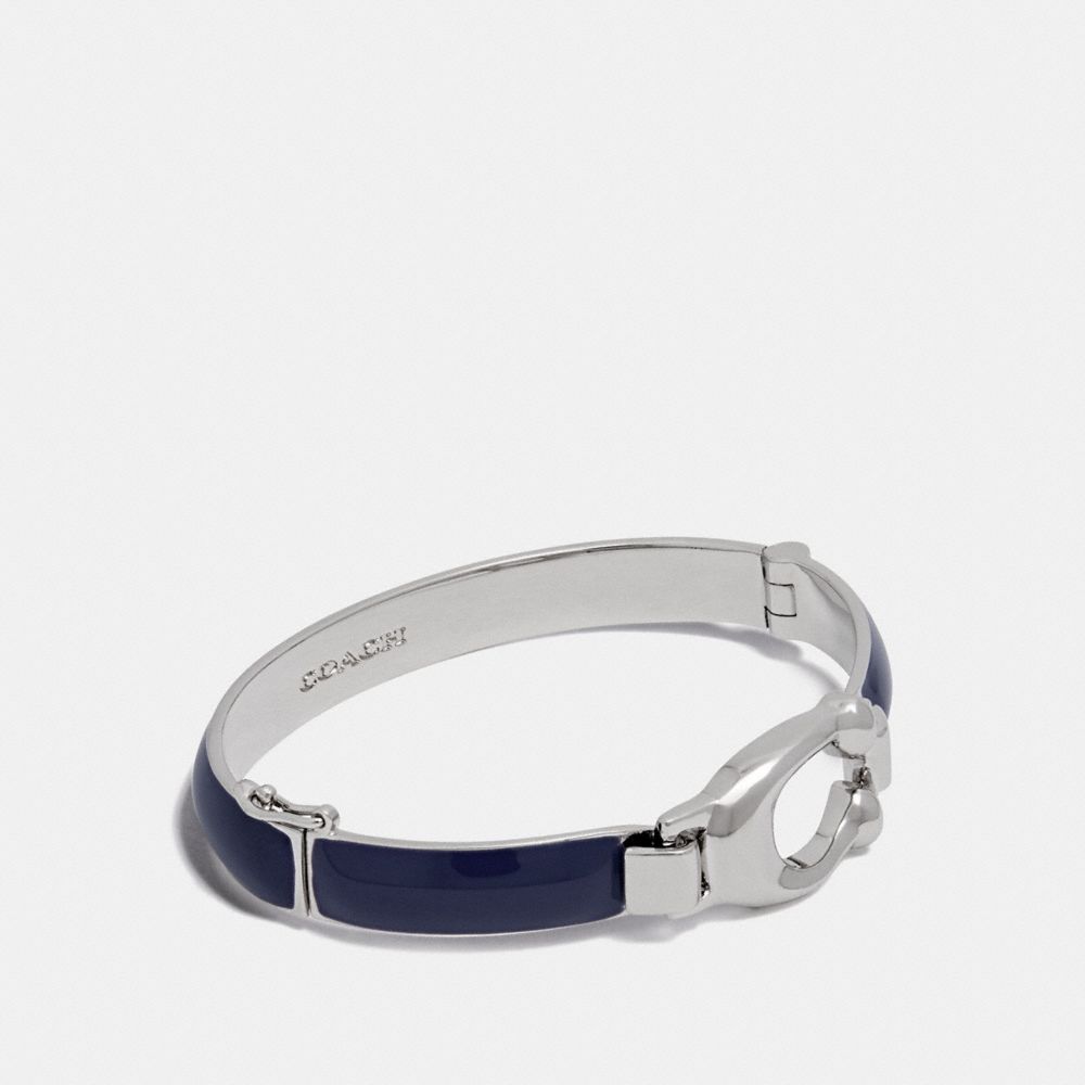 COACH 36892 - SIGNATURE TENSION BANGLE CADET/SILVER